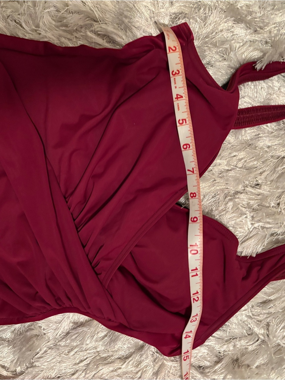 Make offer! Miraclesuit Sangria plum One-Piece Tummy Control Swimsuit 10 - Picture 8 of 9